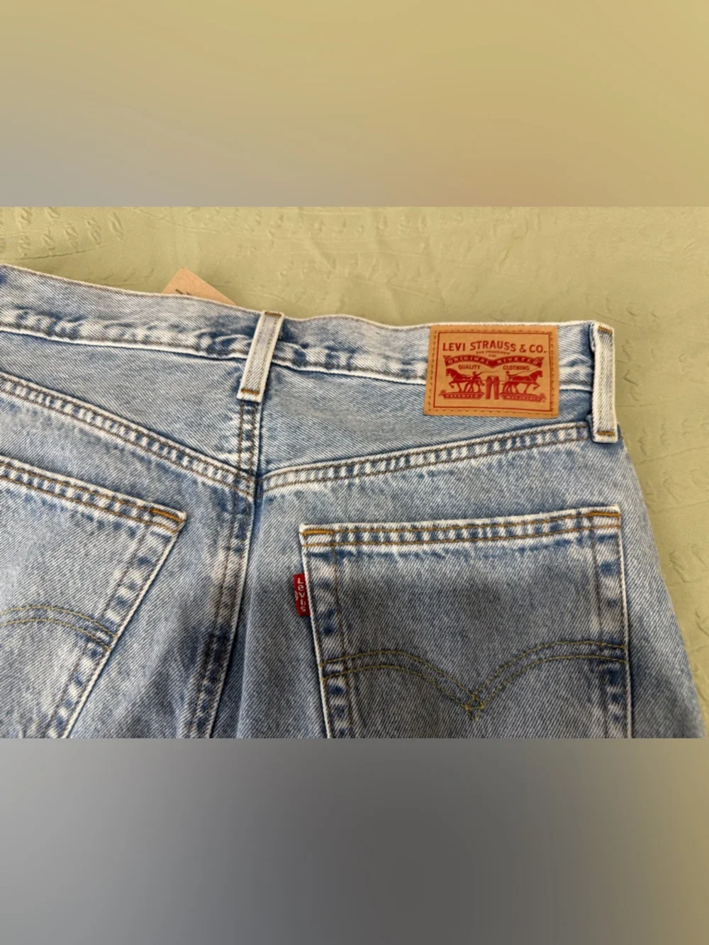 Levi's Light Blue Denim Maxi Skirt Size 26